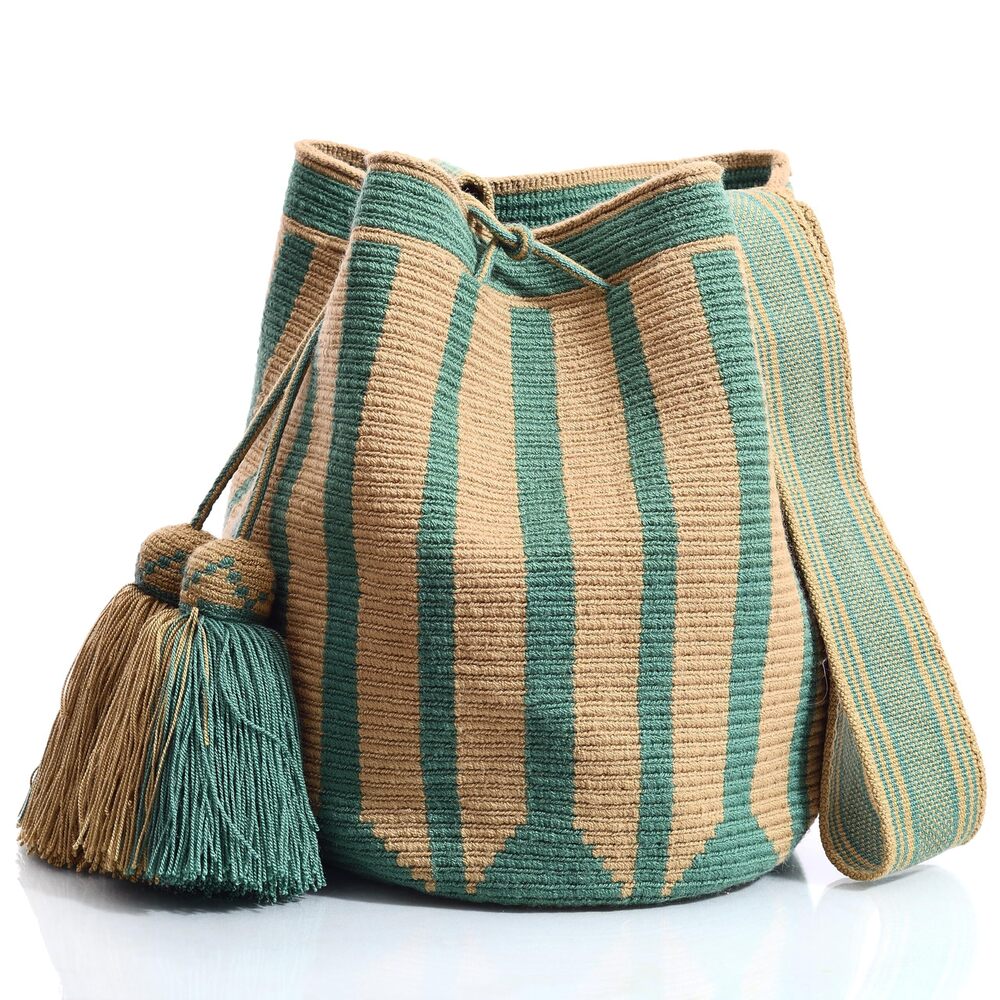 1600 Designer Collection Wayuu Hand-Crochet Woven Bag - Boho Crossbody